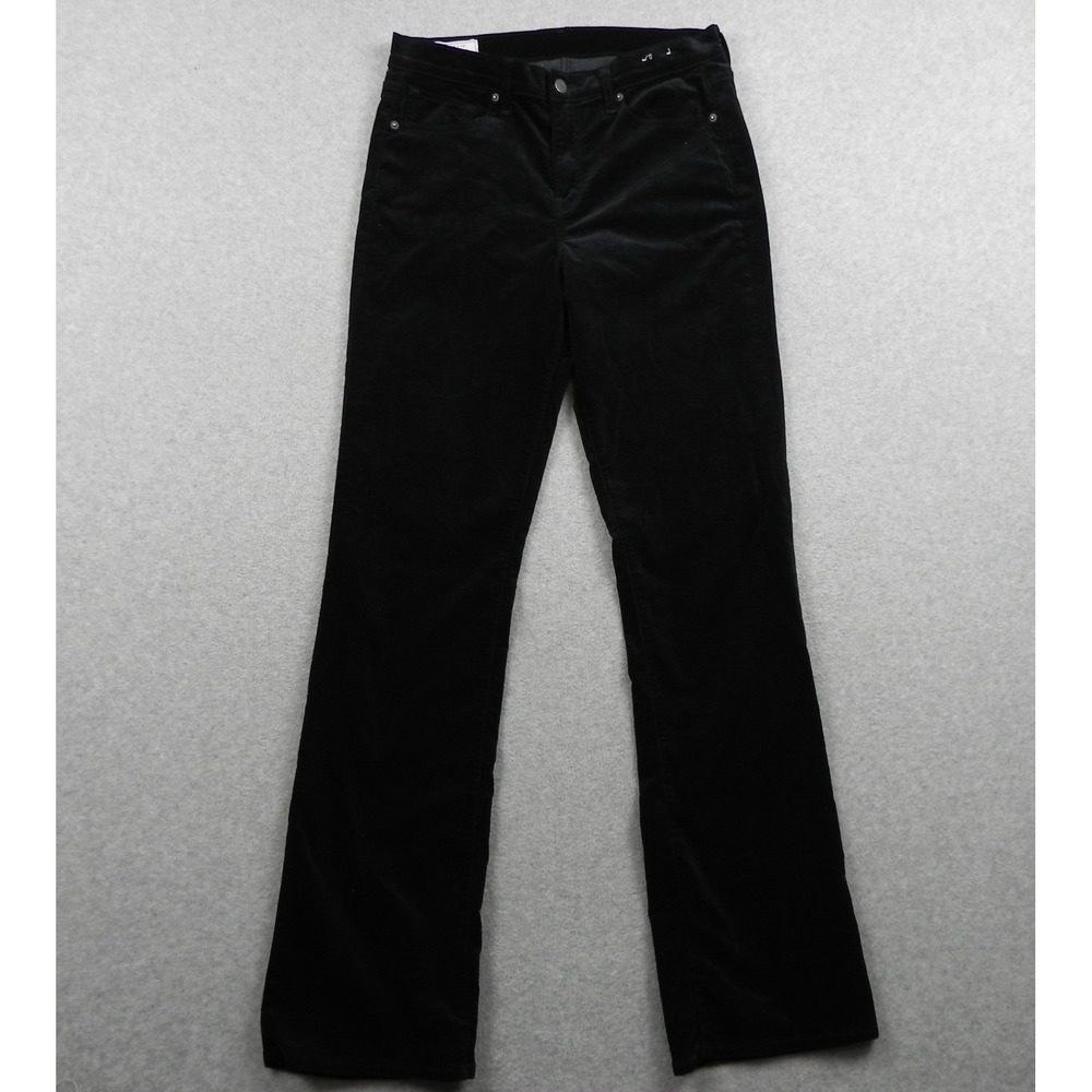 Gap Jeans Womens 12T 31 Baby Boot Mid Rise 5-Pocket Stretch Flex Velvet Black